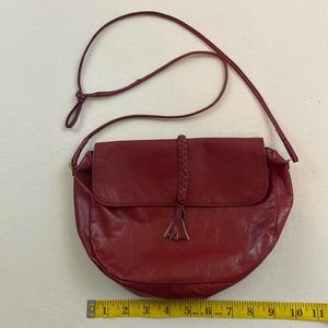 Vintage super light leather crossbody